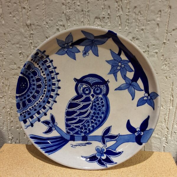 BLUE POTTERY PLATE