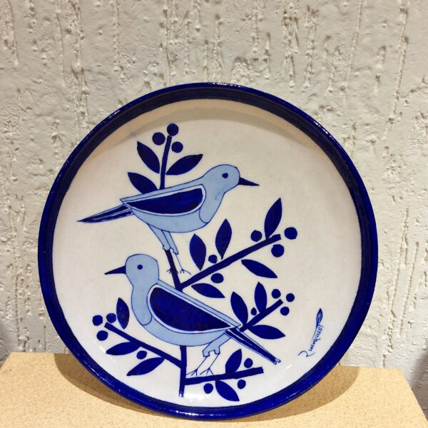 BLUE POTTERY PLATE